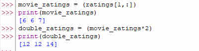 arrays can be operated on as variables